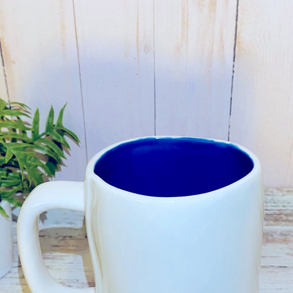 Rae Dunn USA mug with blue interior and red letters - Picture 4 of 7